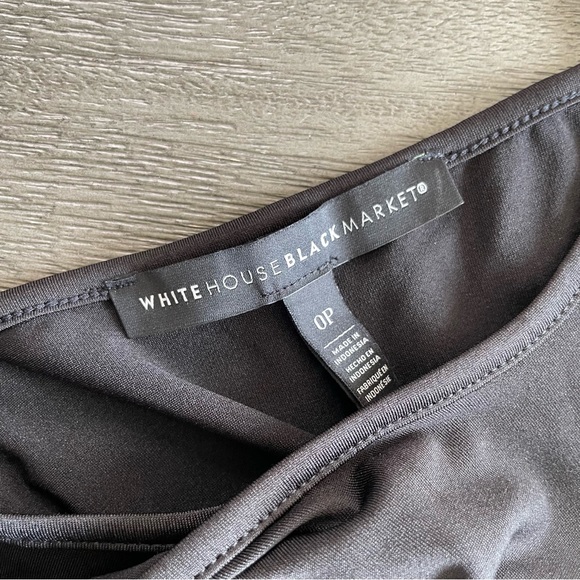 WHBM Black Flutter Sleeve Romper Onesie Jumpsuit 0P - Picture 6 of 10